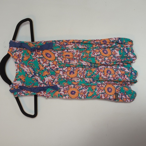 Matilda Jane Camp Mjc Spring 2018 Out Abroad Dress Floral Ruffle Girls Size 6 - Picture 3 of 3